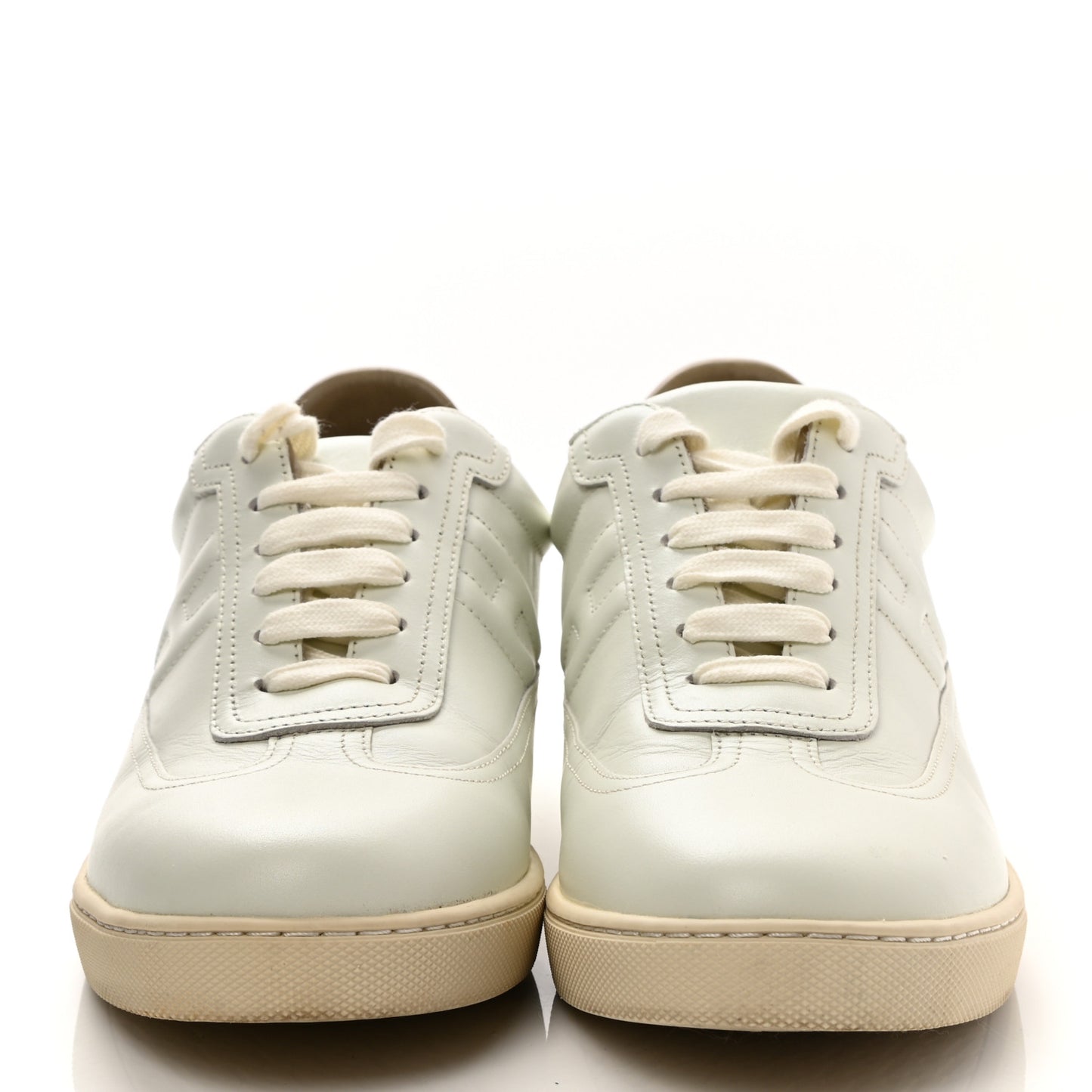 Calfskin Quicker Sneakers 37 White Orange