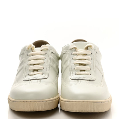Hermes Calfskin Quicker Sneakers 37 White Orange 2 of 8