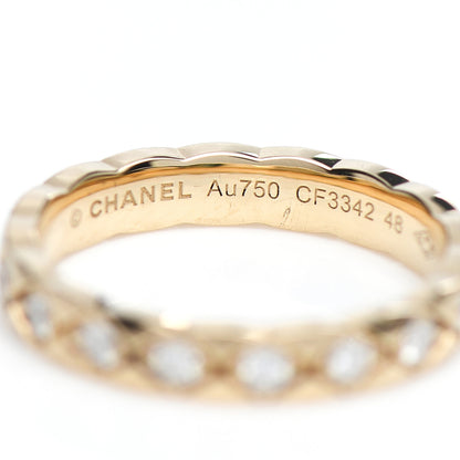 Chanel 18K Yellow Gold Diamond Mini Coco Crush Ring 48 4.5 4 of 5