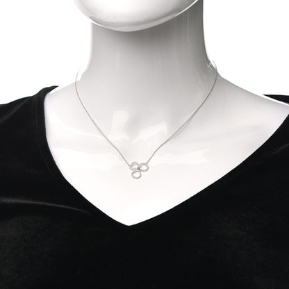 Tiffany Platinum Diamond Small Paper Flowers Pendant Necklace 2 of 6