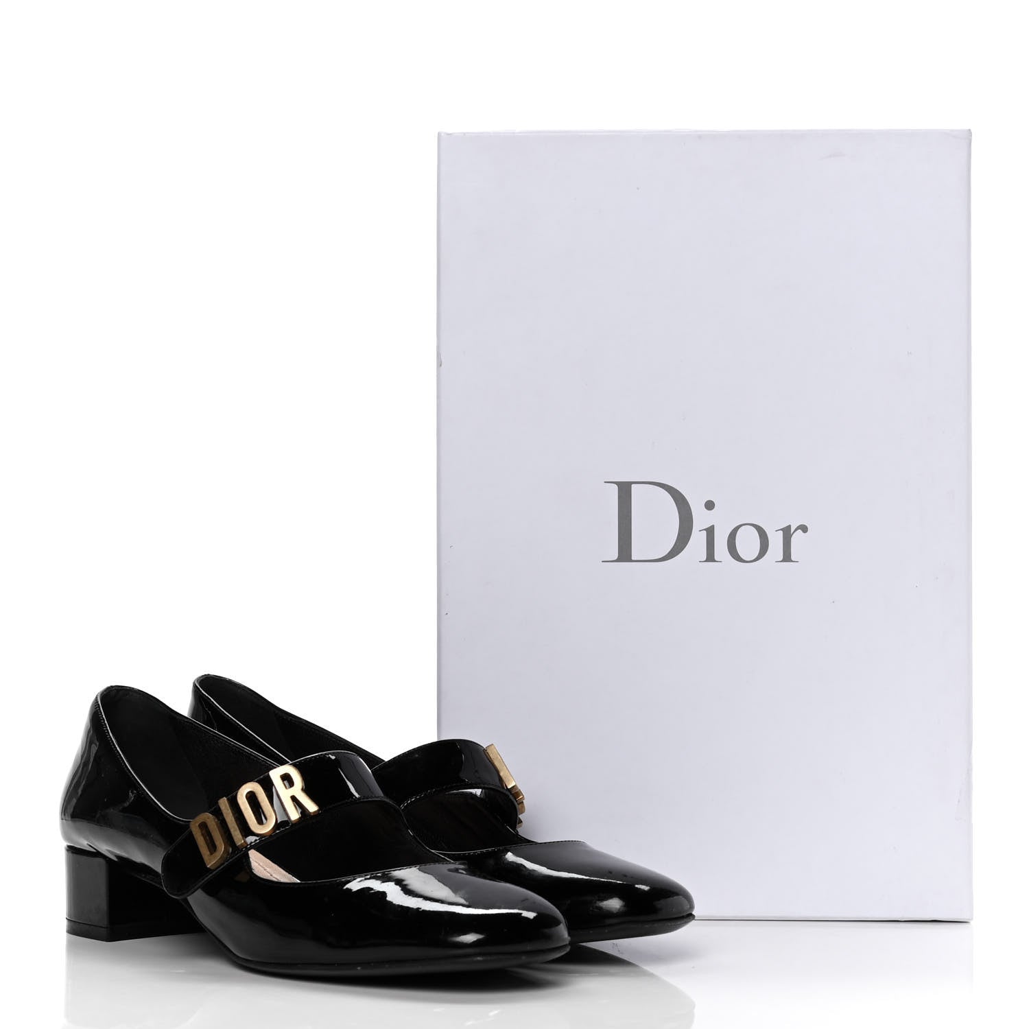 Christian Dior Patent Baby-D Ballet Pumps 37 Black 10 of 10