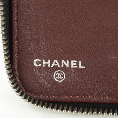 Chanel Lambskin Quilted Large Zipped Wallet Black 6 of 8