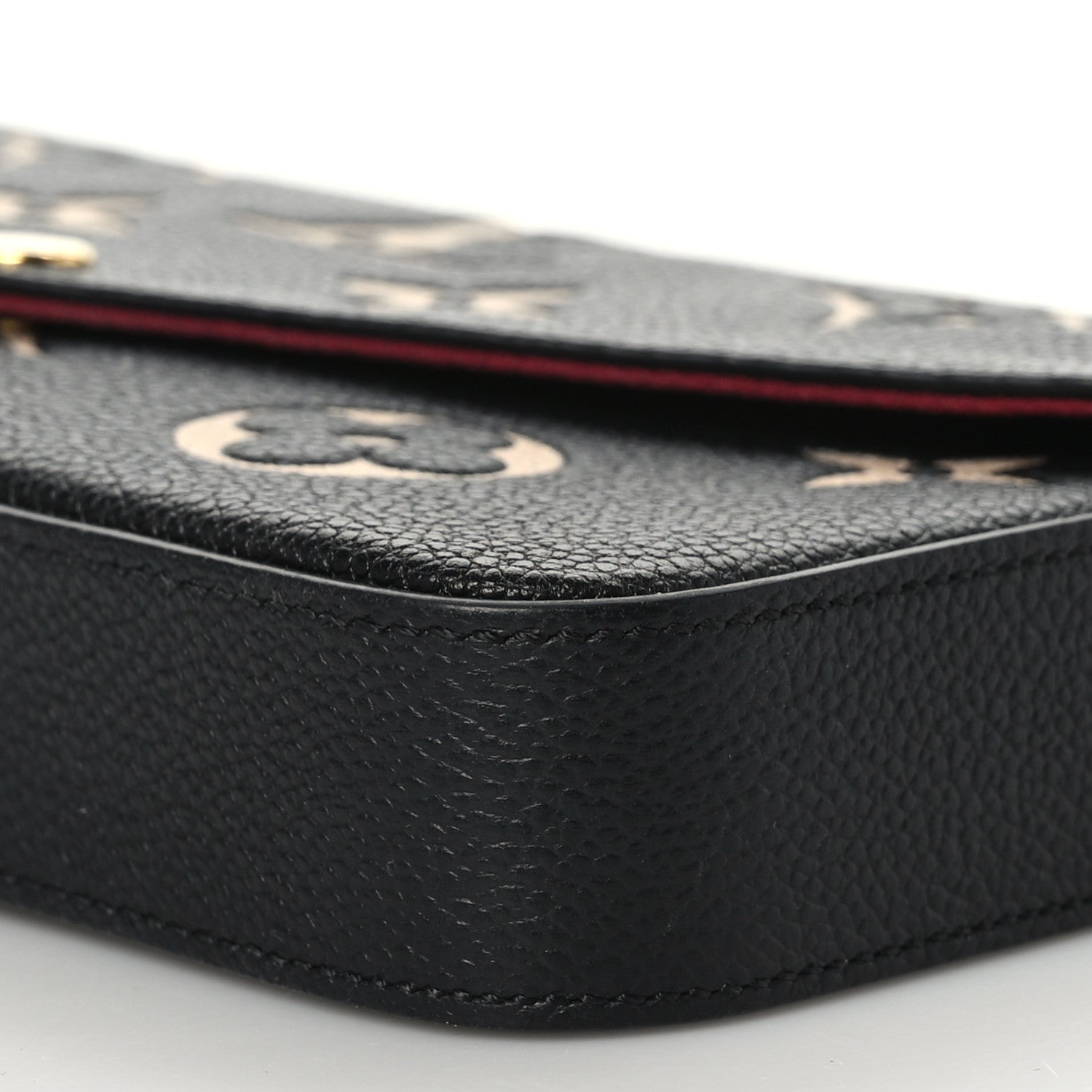 Louis Vuitton Empreinte Monogram Giant Felicie Pochette Black Beige 9 of 10