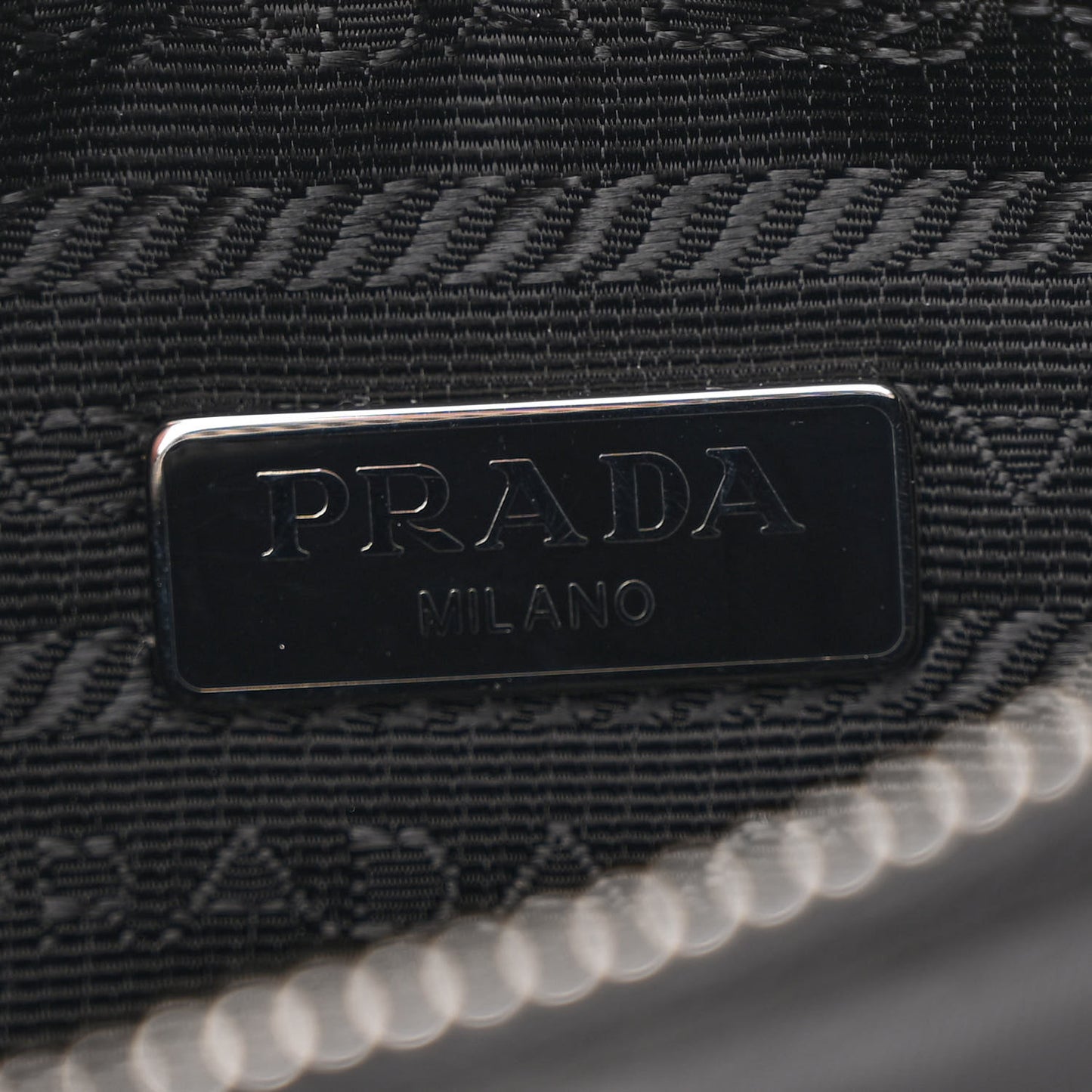 Tessuto Nylon Saffiano Mini Re-Edition 2005 Bag Black