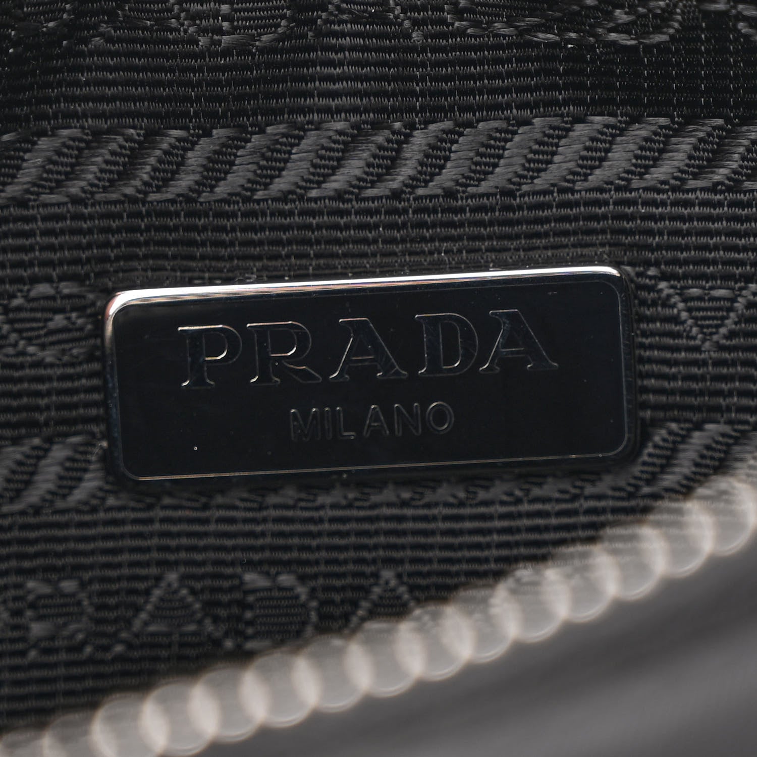 Prada Tessuto Nylon Saffiano Mini Re-Edition 2005 Bag Black 6 of 11