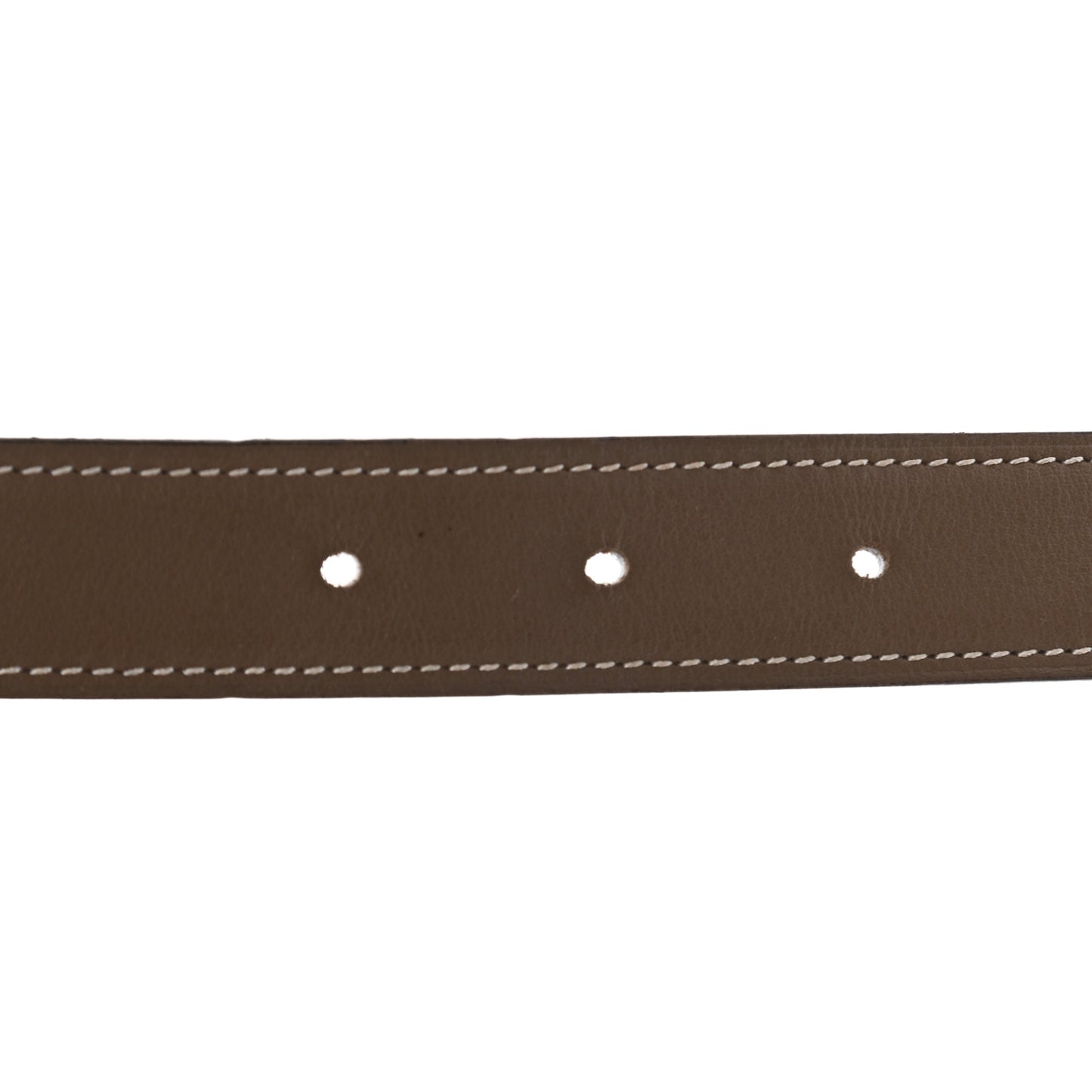 Swift Epsom 32mm Constance H Belt 75 Etoupe White