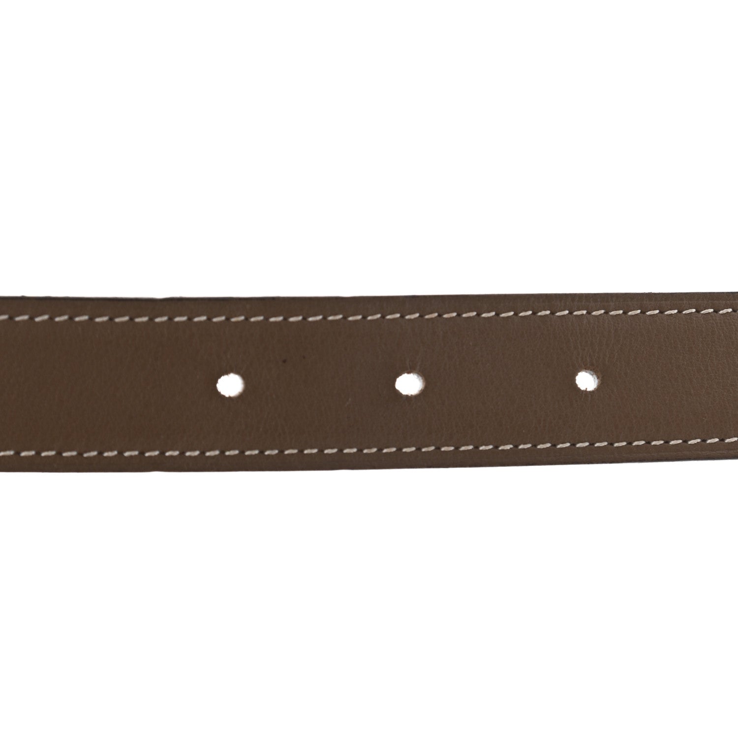Hermes Swift Epsom 32mm Constance H Belt 75 Etoupe White 4 of 5