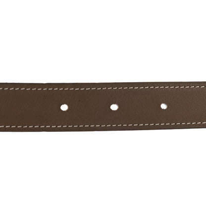 Hermes Swift Epsom 32mm Constance H Belt 75 Etoupe White 4 of 5