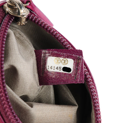 Chanel Goatskin CC Jacket Embossed Coin Purse Light Purple 7 of 7