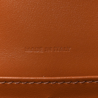 Celine Triomphe Canvas Calfskin Wallet on Chain Tan 7 of 9