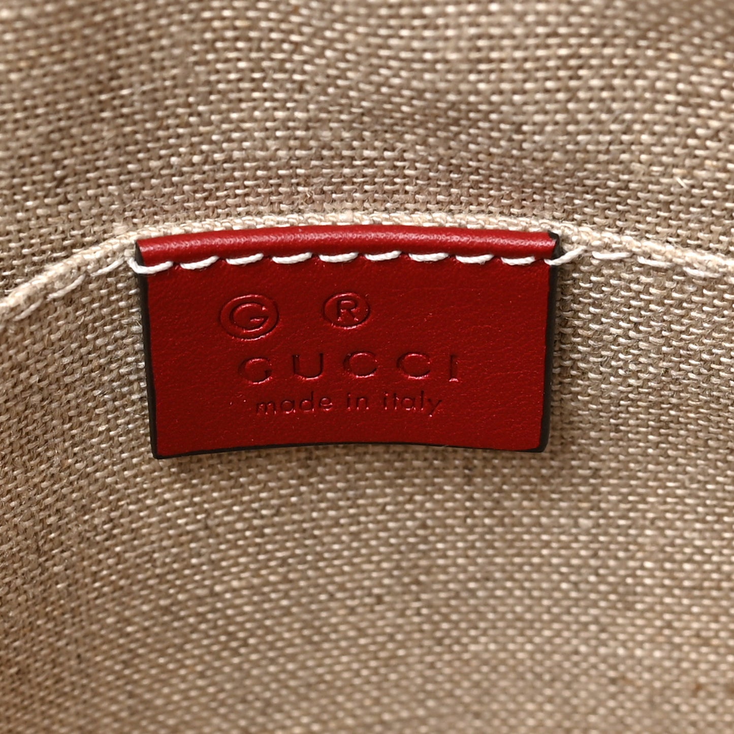 Soft Microguccissima Mini Dome Bag Rosso