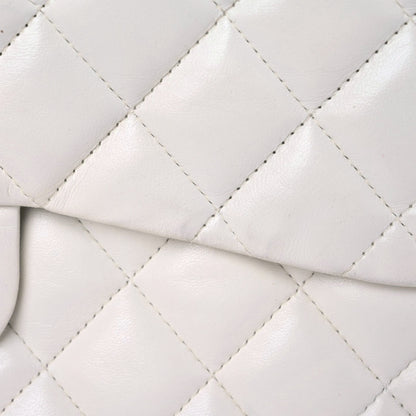 Chanel Lambskin Quilted Jumbo Single Flap White 13 of 24