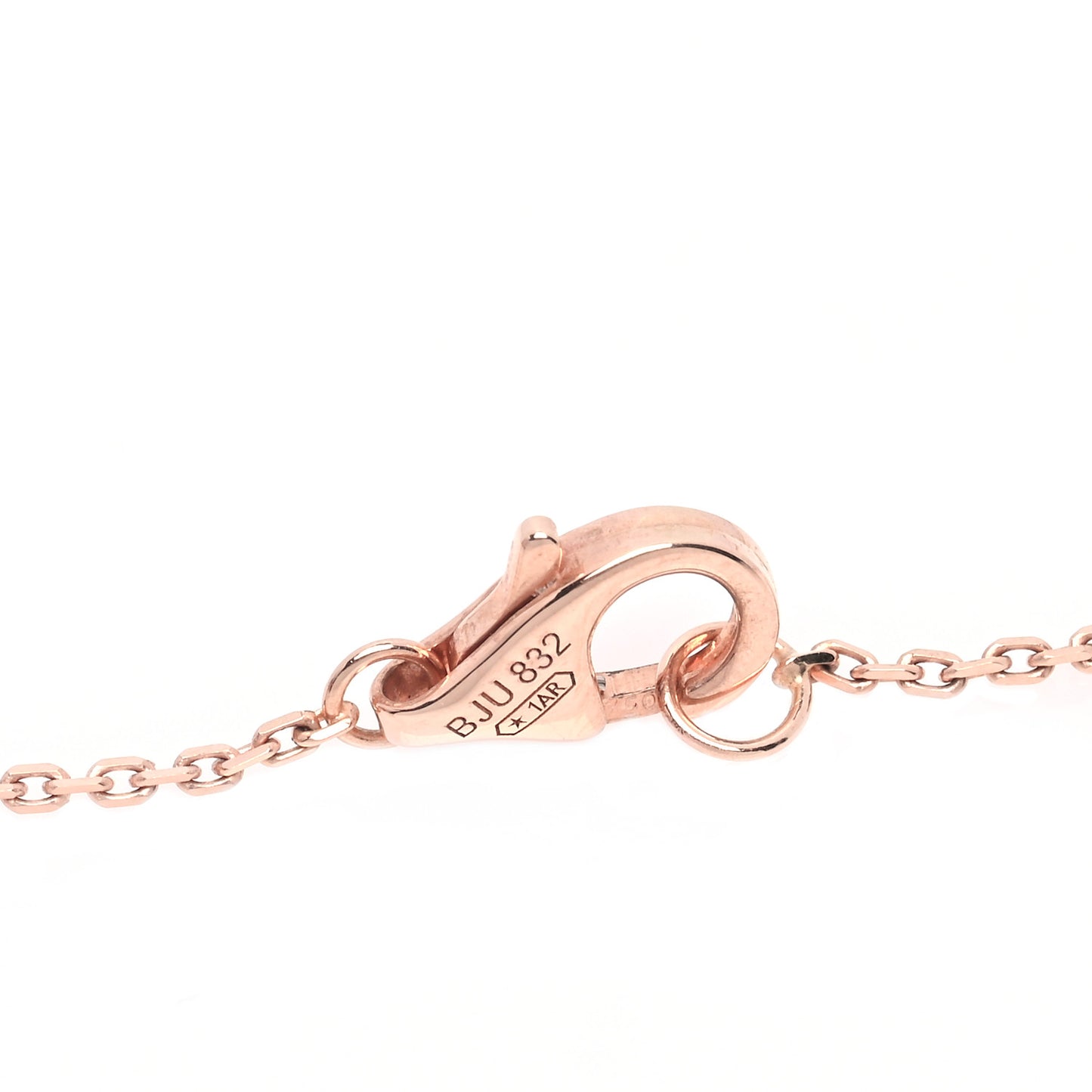 18K Pink Gold Diamond Pink Opal XS Amulette de Cartier Pendant Necklace