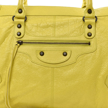 Balenciaga Agneau Classic Hardware Work Jaune Poussin 8 of 12