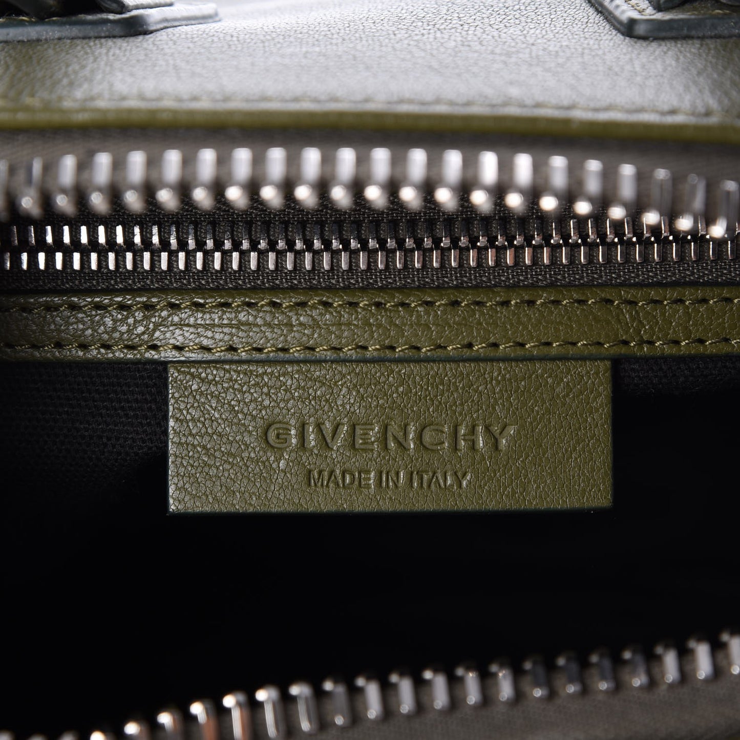 Sugar Goatskin Mini Antigona Khaki