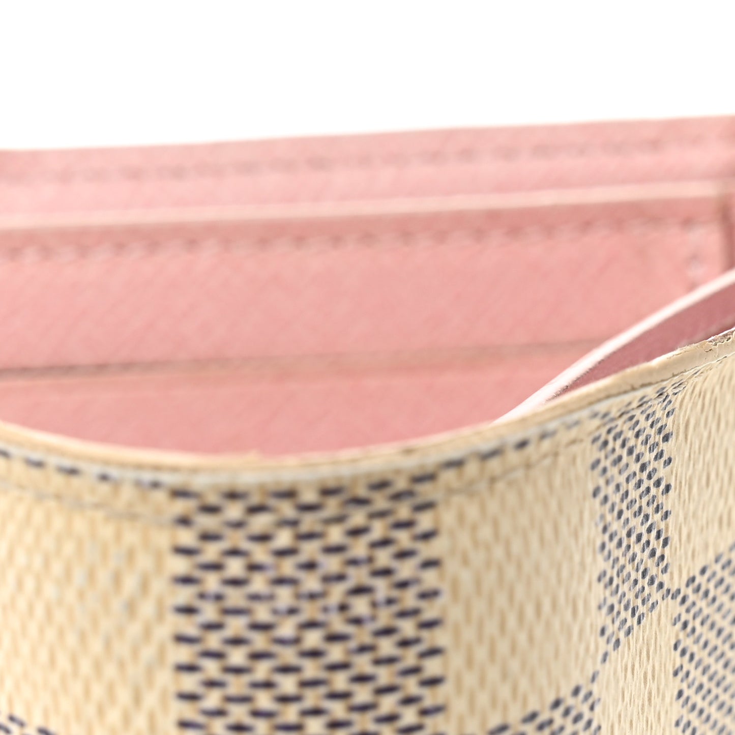 Damier Azur Victorine Wallet Rose Ballerine