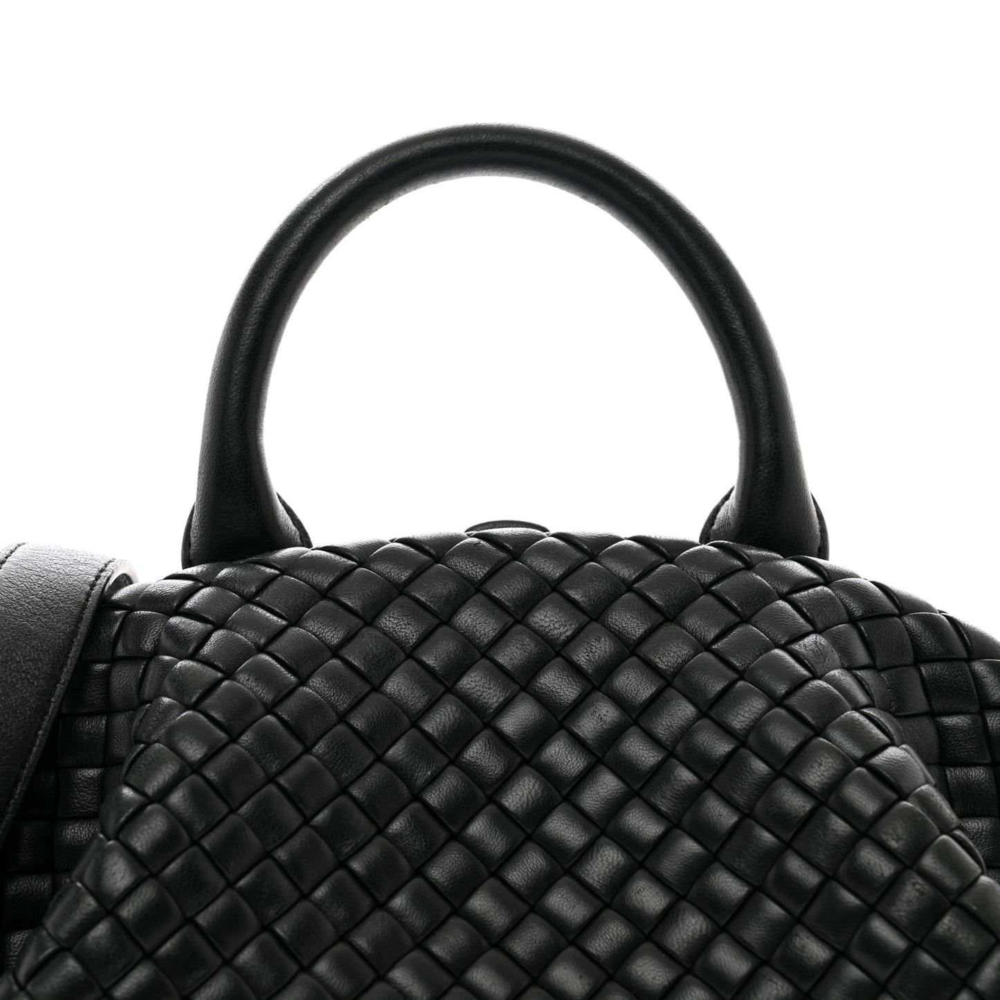 Nappa Intrecciato Small Padded The Handle Black