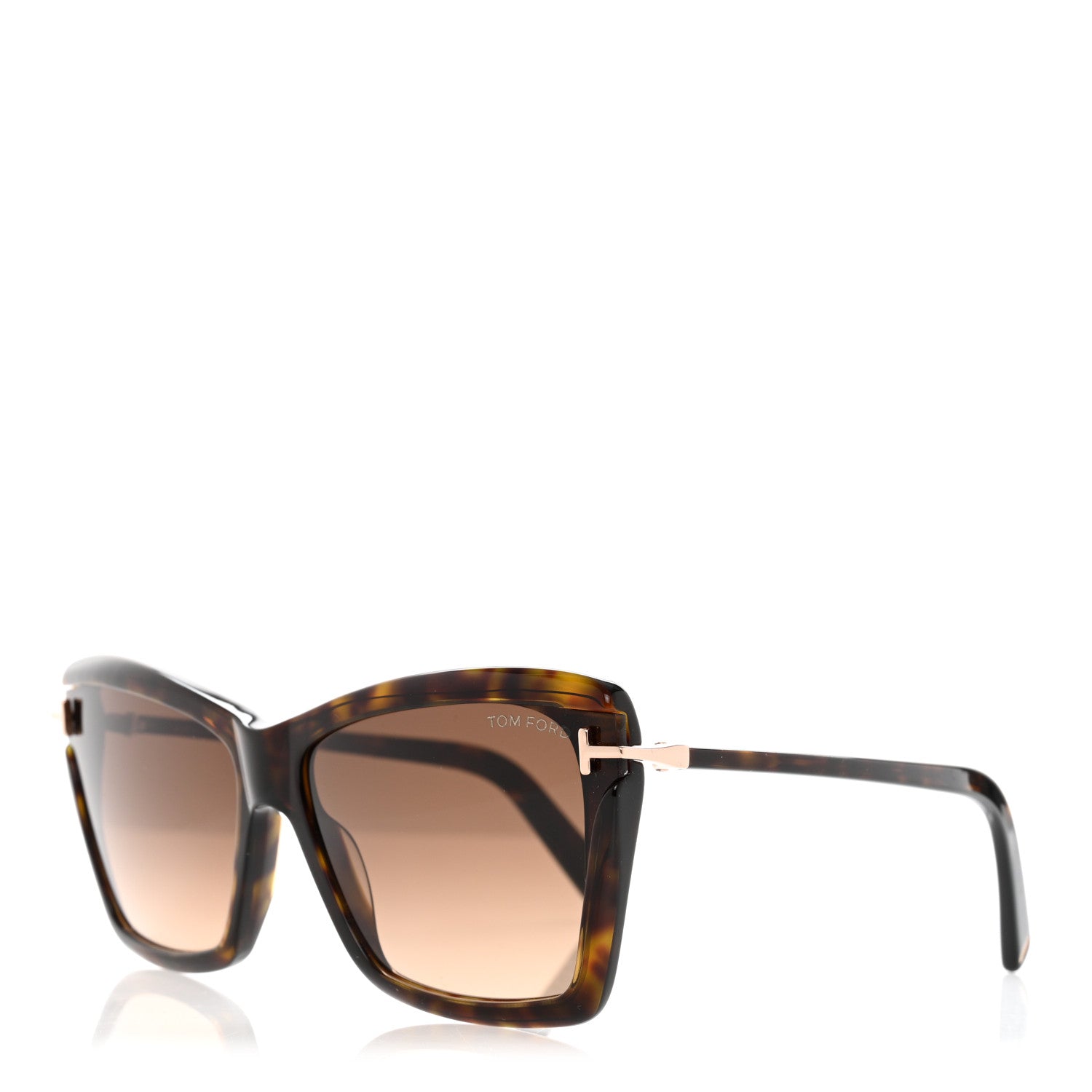 Tom Ford Leah Cat Eye Sunglasses FT849 Tortoiseshell 1 of 8