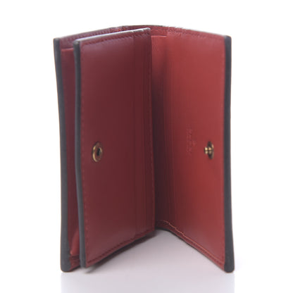 Gucci Calfskin Queen Margaret Card Case Wallet Hibiscus Red Mystic White 5 of 7