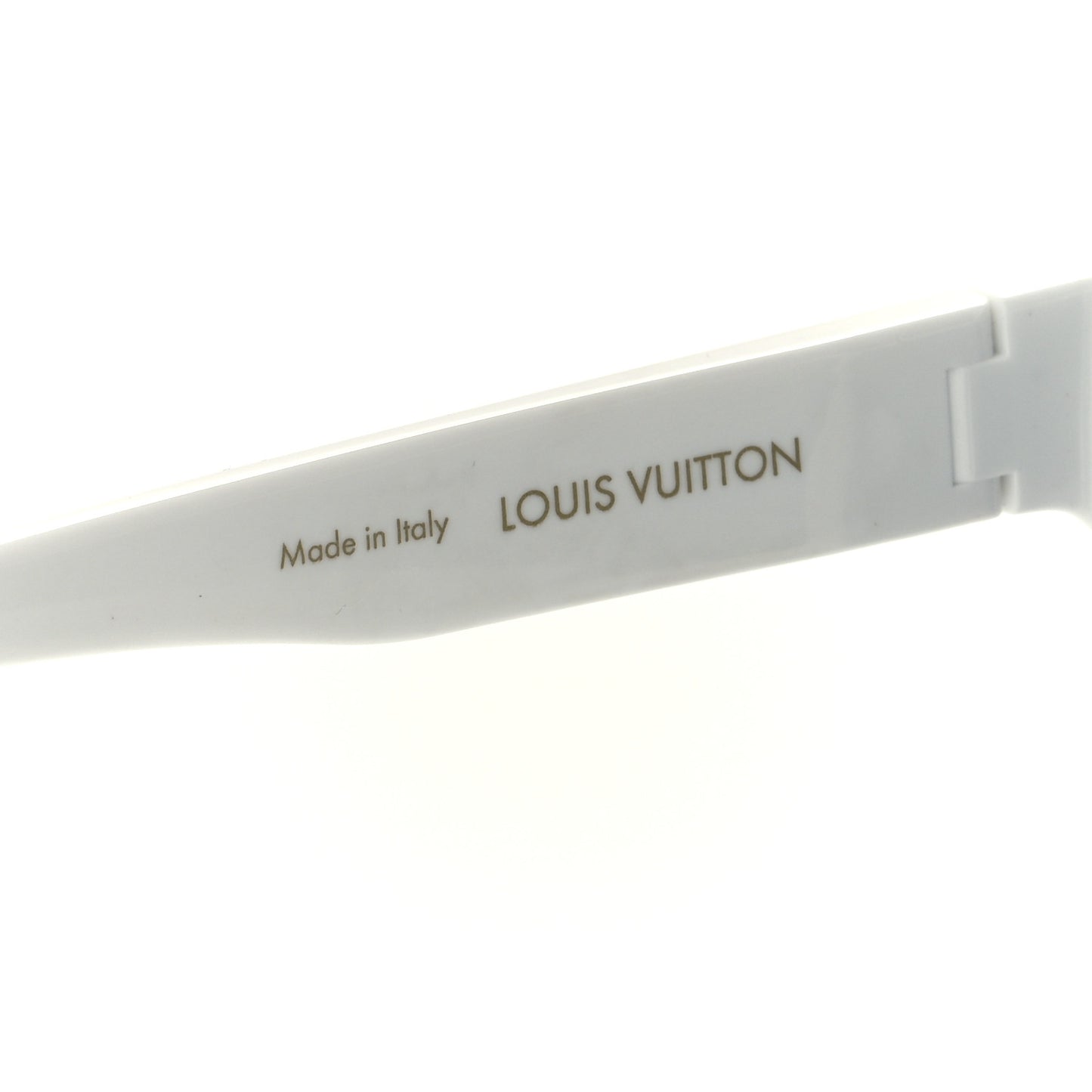 Nylon LV Shadow Square Sunglasses Z1845U White