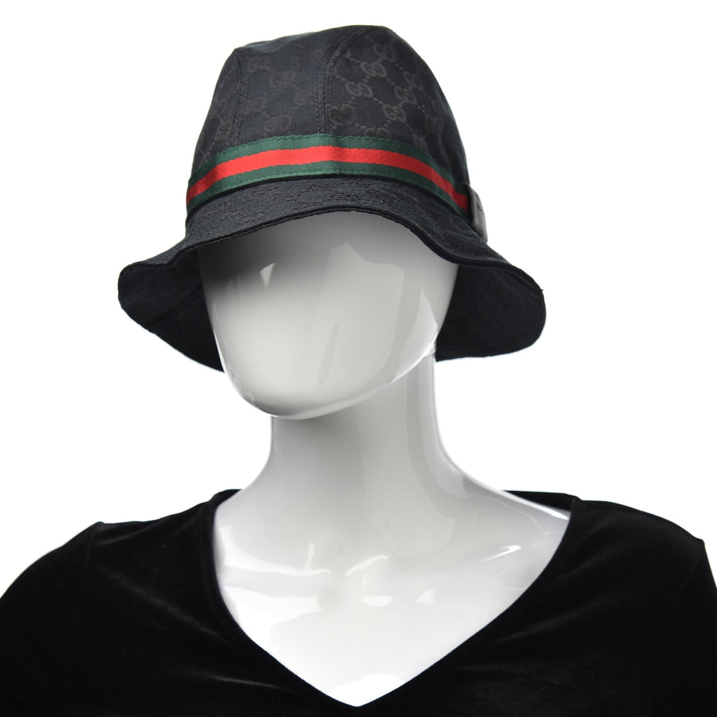 Monogram Web Bucket Hat XL Black