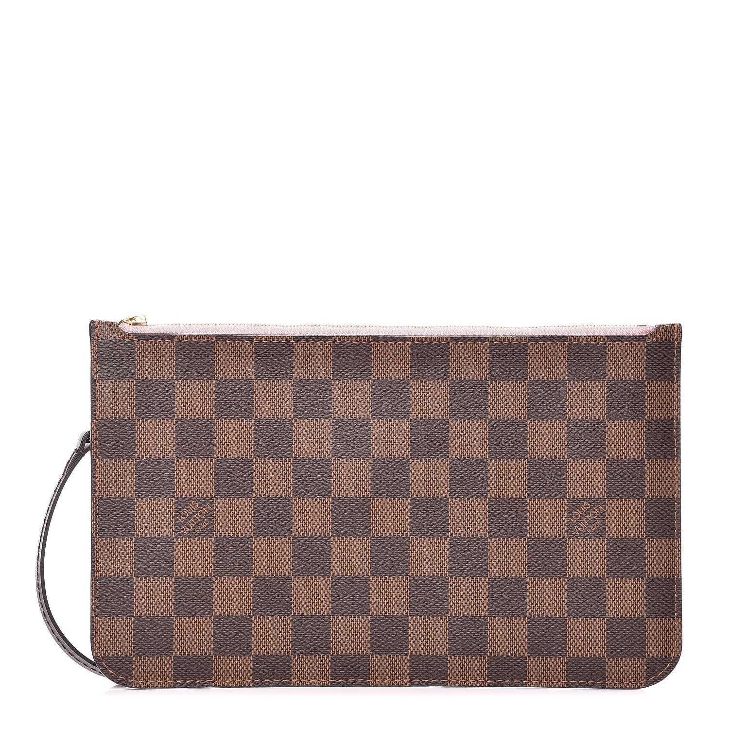 Louis Vuitton Damier Ebene Neverfull MM GM Pochette Rose Ballerine 1 of 8
