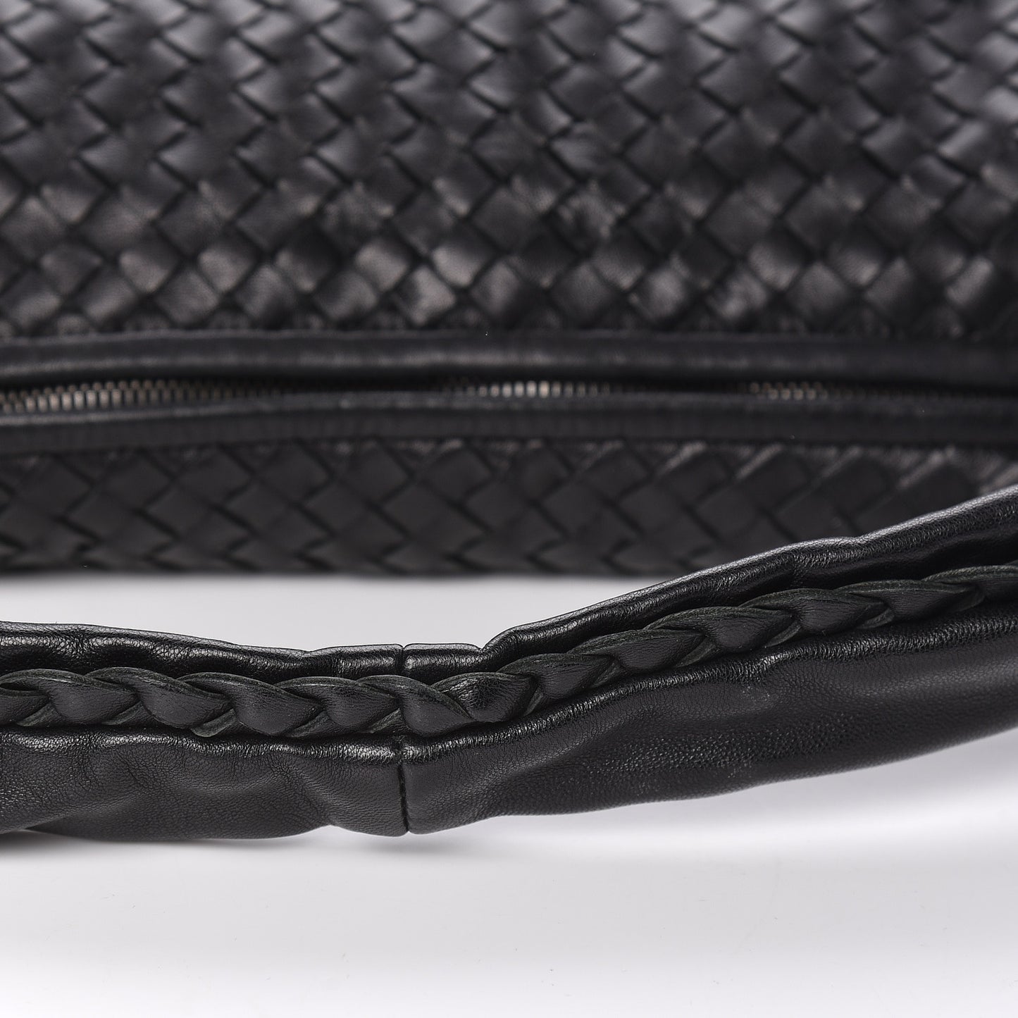 Nappa Intrecciato Maxi Veneta Hobo Black
