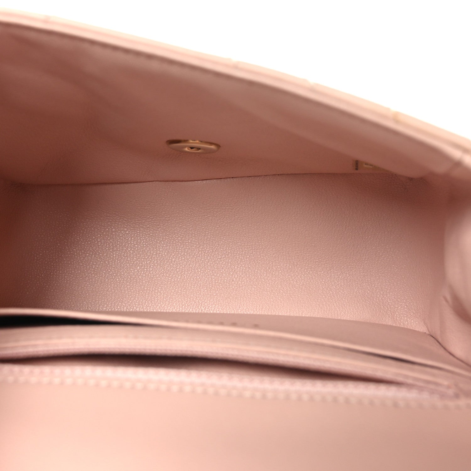 Chanel Lambskin Chevron Quilted Mini Square Flap Light Pink 5 of 10