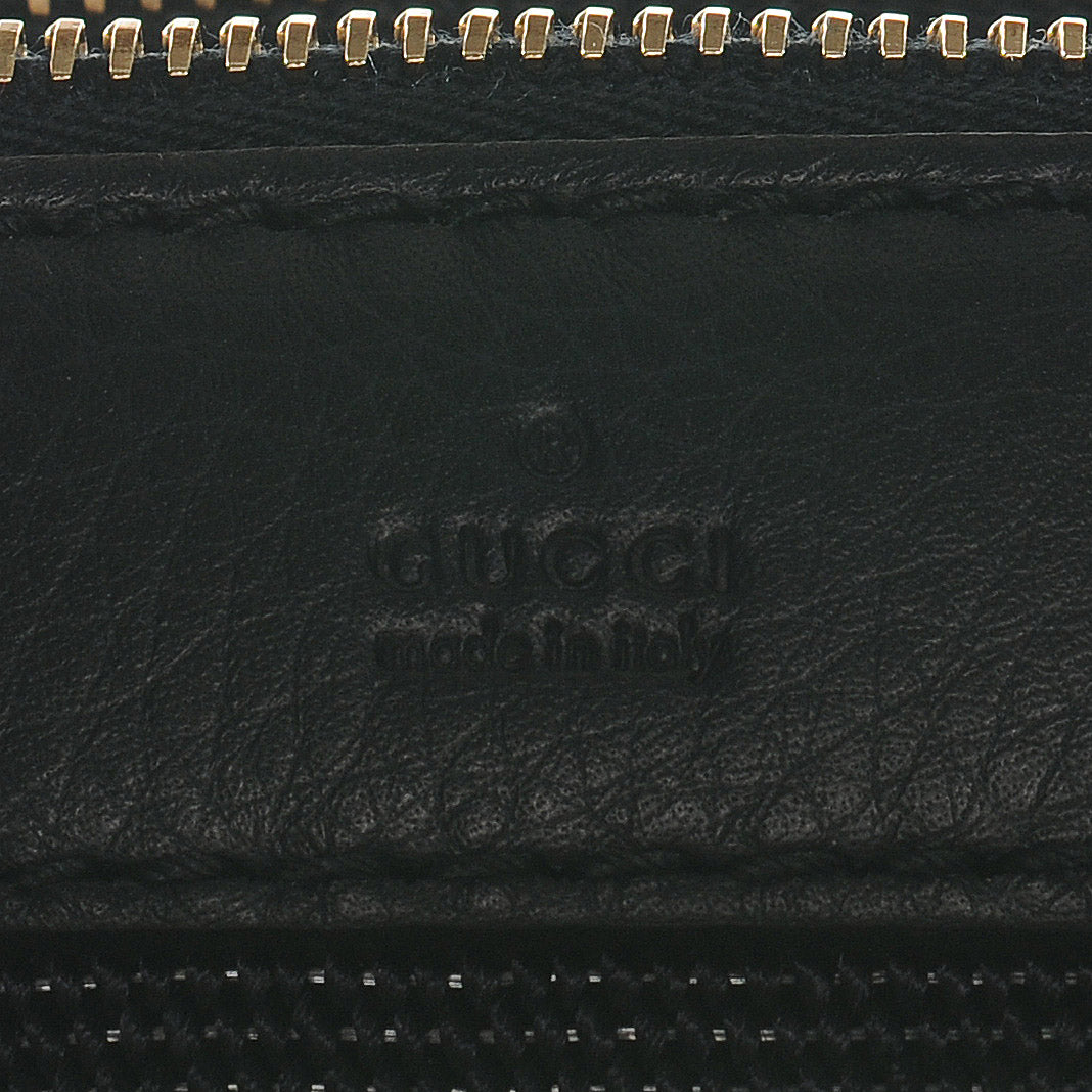 Calfskin Vintage Web Medium Boston Navy