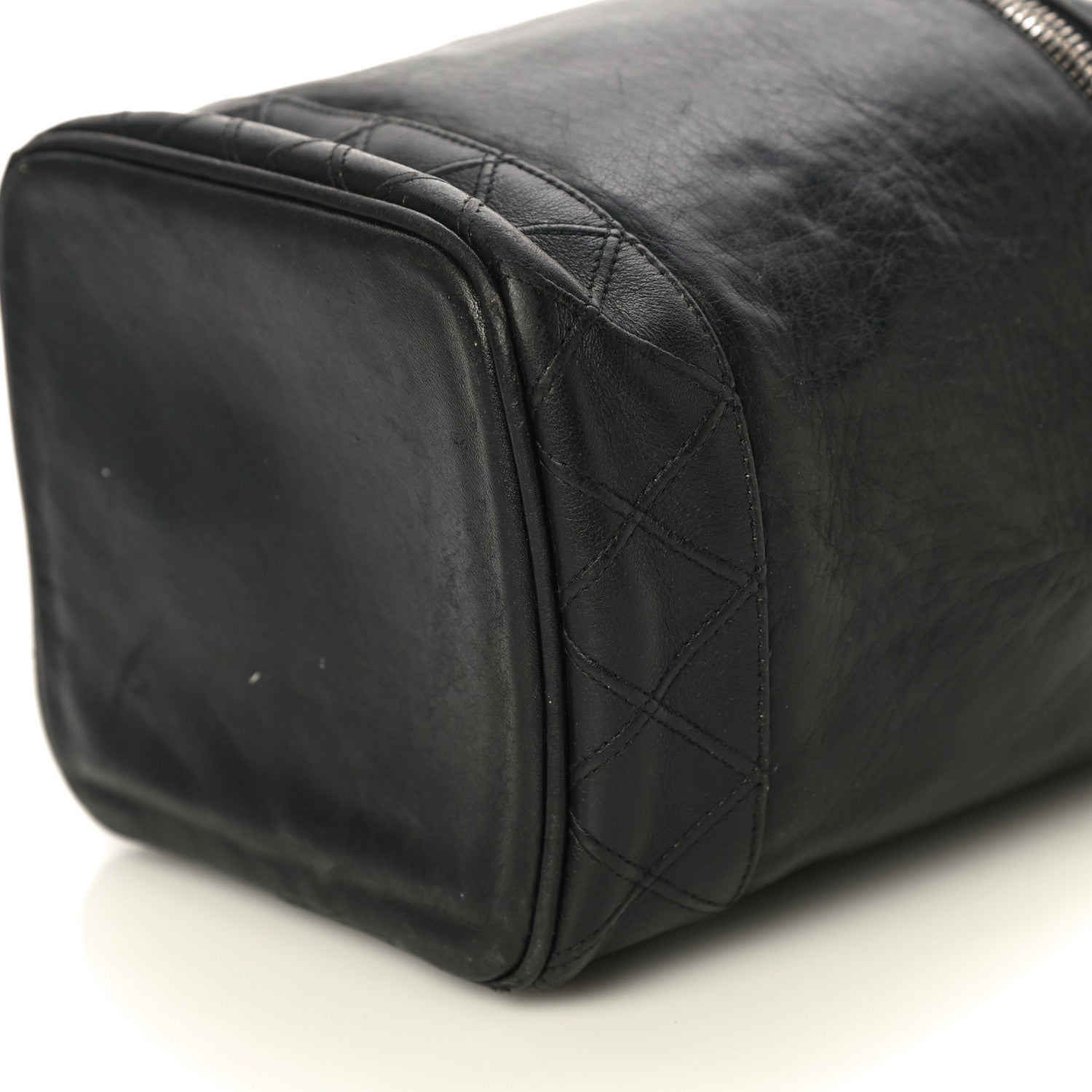 Chanel Lambskin Vanity Cosmetic Case Black 10 of 20