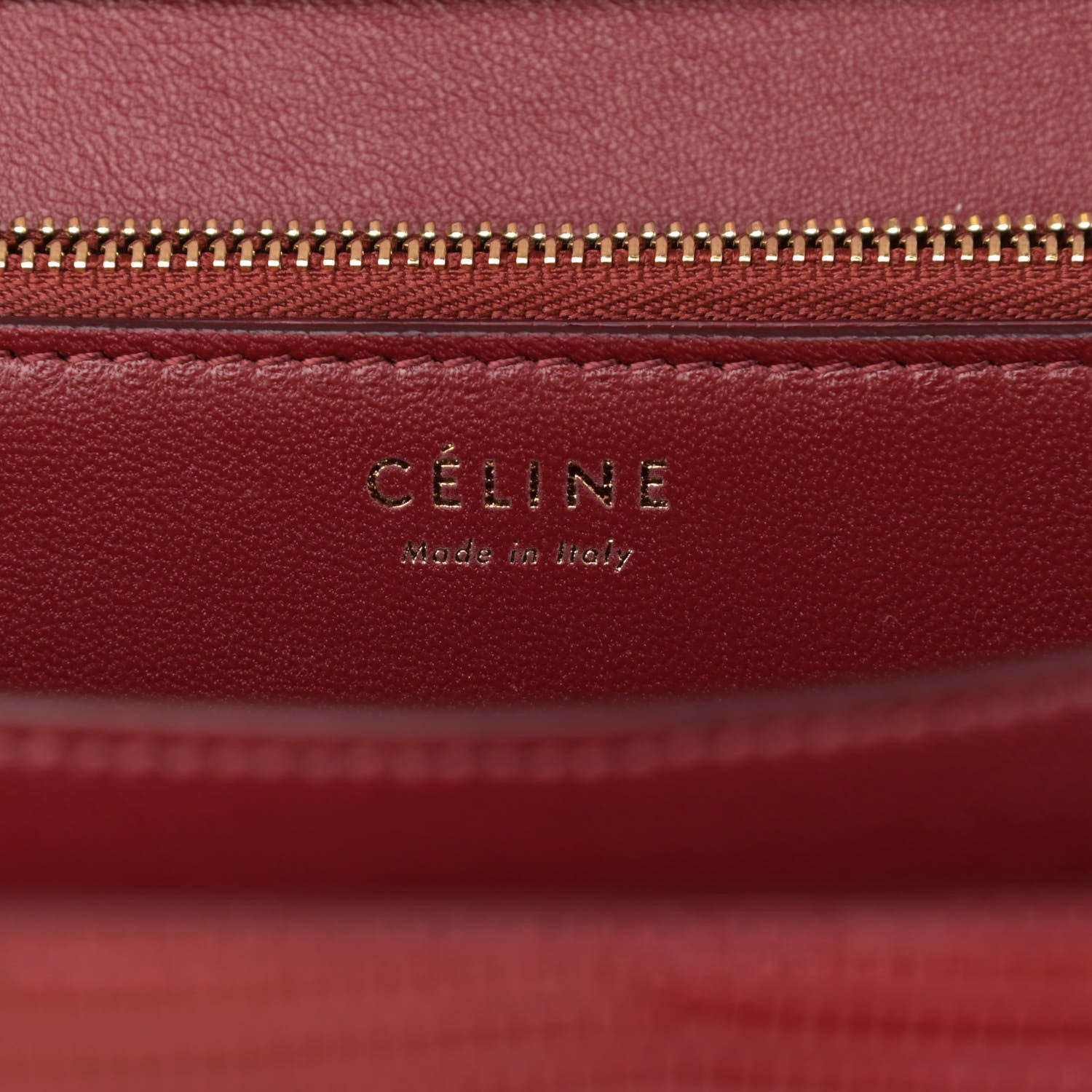 Celine Lizard Medium Classic Box Flap Bag Ruby 6 of 11