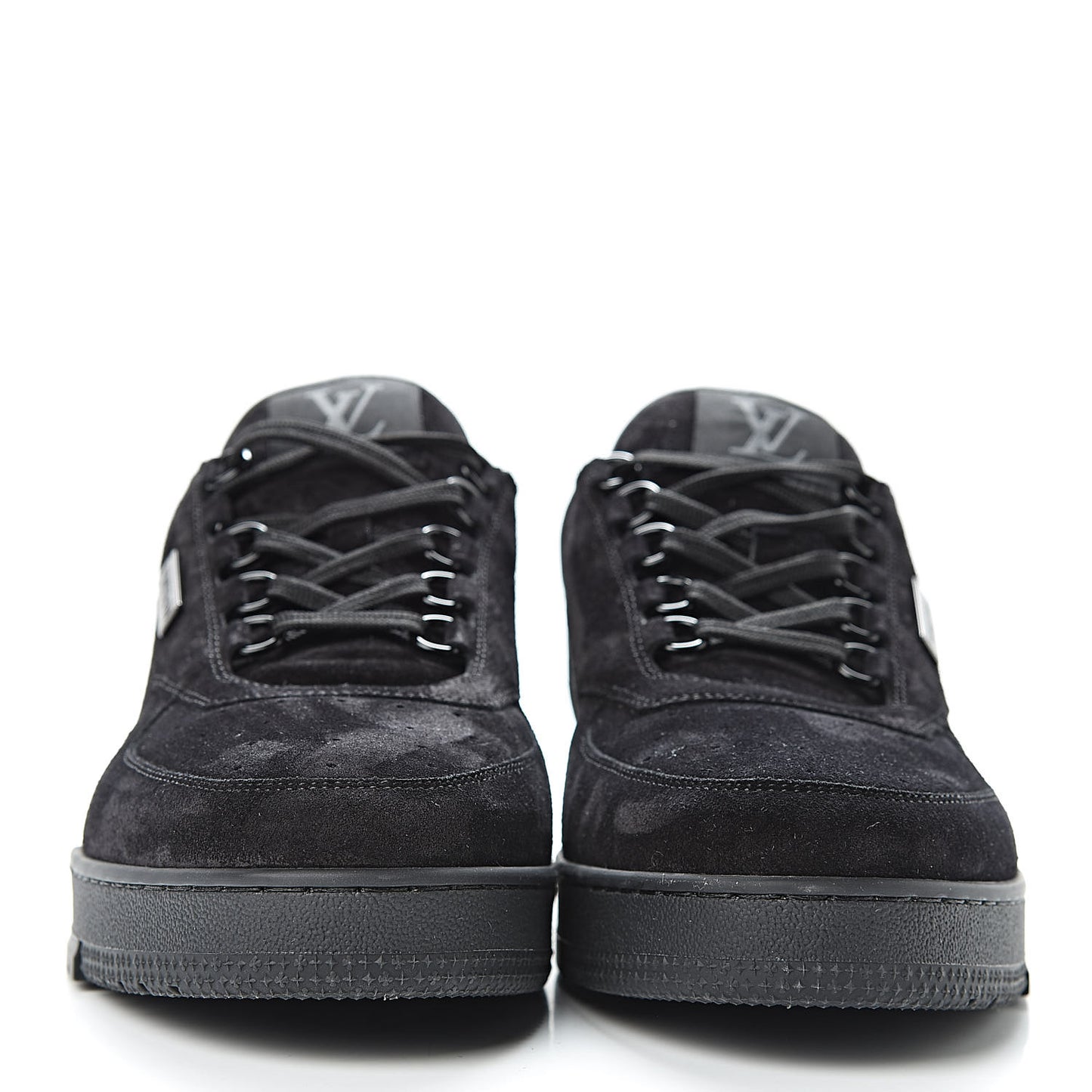 Suede Uniform Sneakers 10 Black