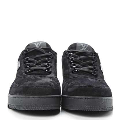 Louis Vuitton Suede Uniform Sneakers 10 Black 2 of 8