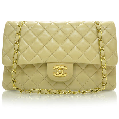 Chanel Lambskin Medium Double Flap Beige 1 of 12