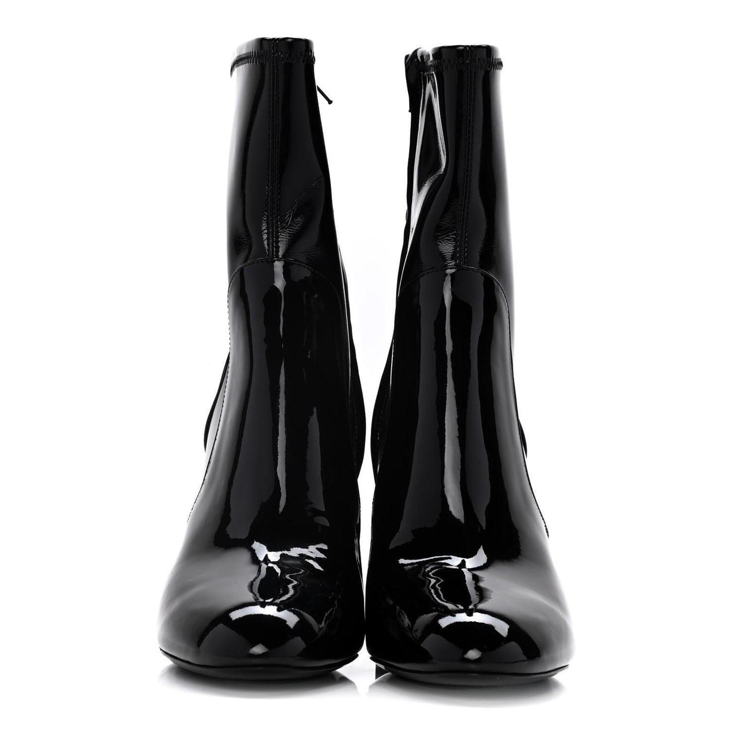Patent Uniformes Silhouette Ankle Boots 38 Black