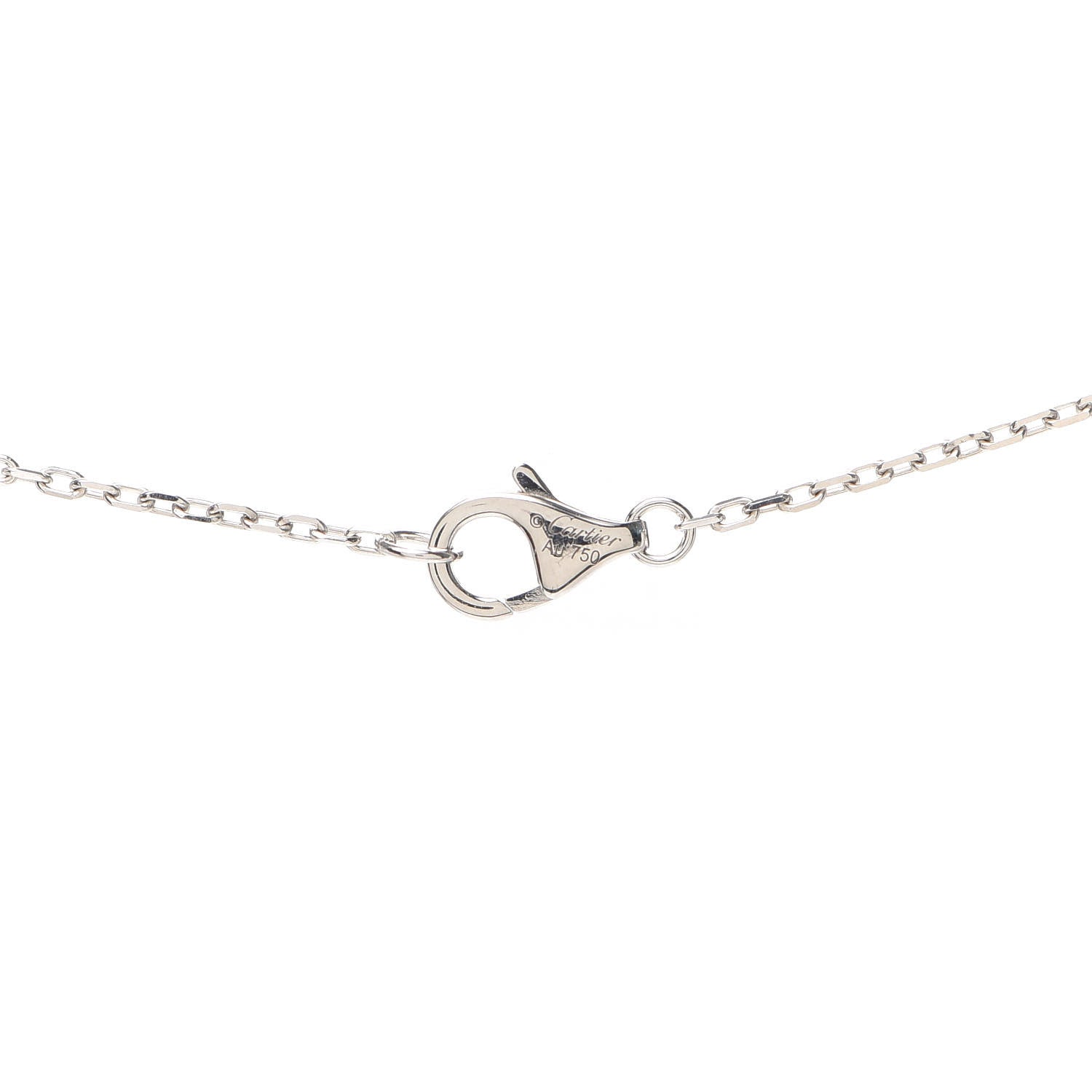 Cartier 18K White Gold Diamond Juste Un Clou Necklace 5 of 7