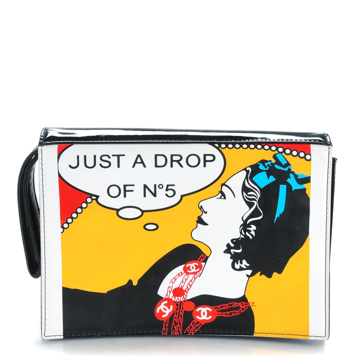 Patent Just a Drop of N°5 Comic Coco Clutch