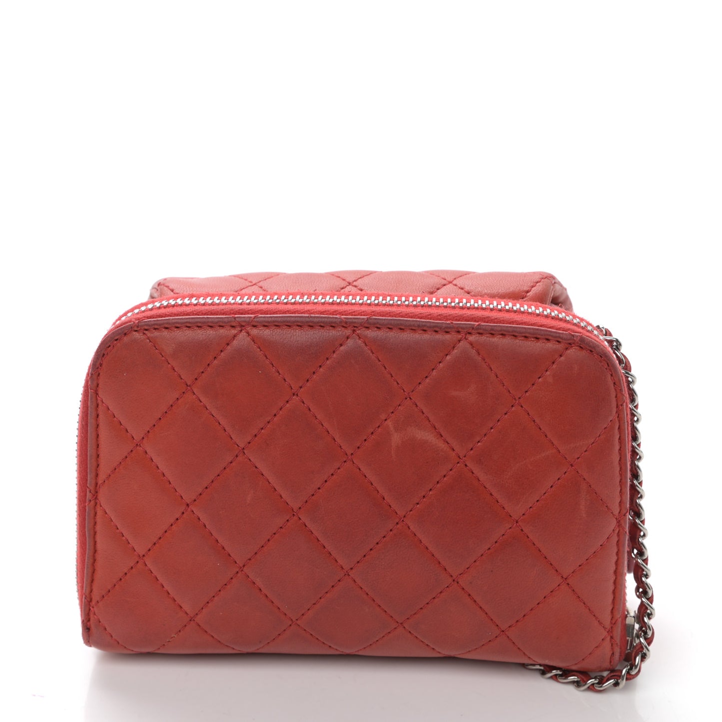 Lambskin Quilted New Mini Flap Red