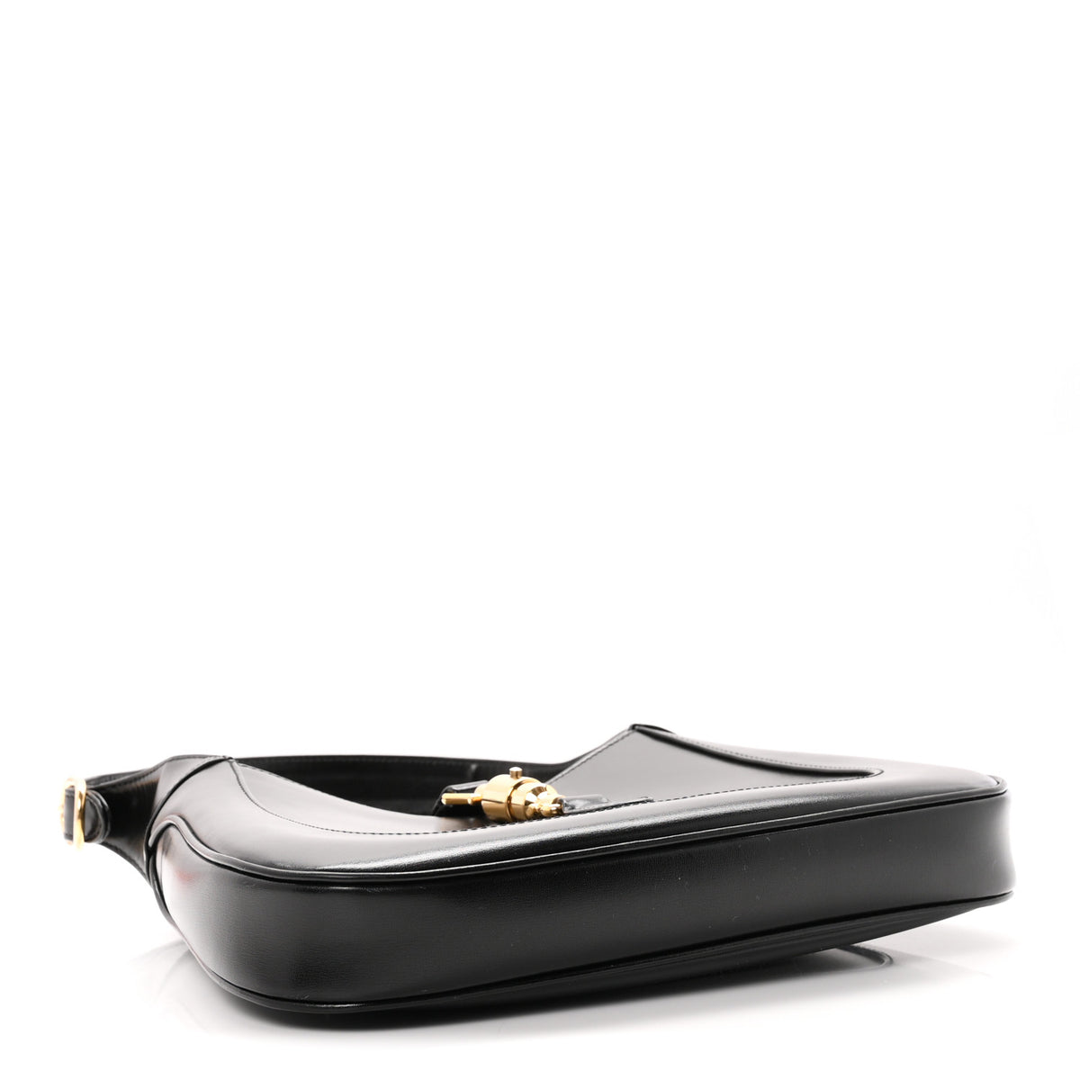 Boarded Dyana Lux Calfskin Small Jackie 1961 Hobo Black