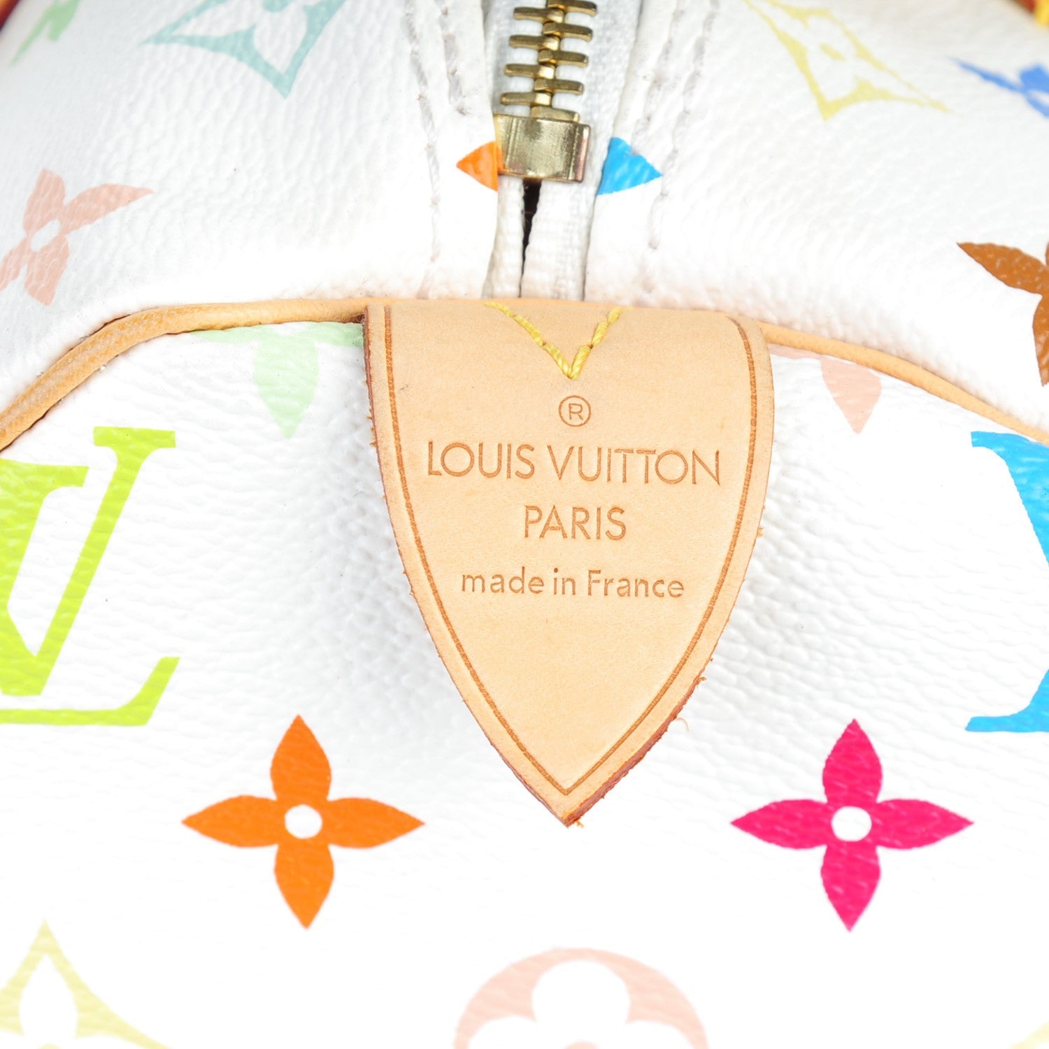 Louis Vuitton Monogram Multicolor Speedy 30 White 6 of 7