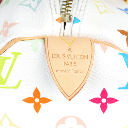 Louis Vuitton Monogram Multicolor Speedy 30 White 6 of 7
