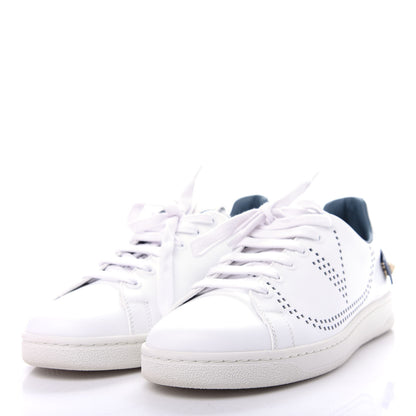 Valentino Garavani Calfskin Womens Backnet Sneakers 38.5 White Blue 3 of 11