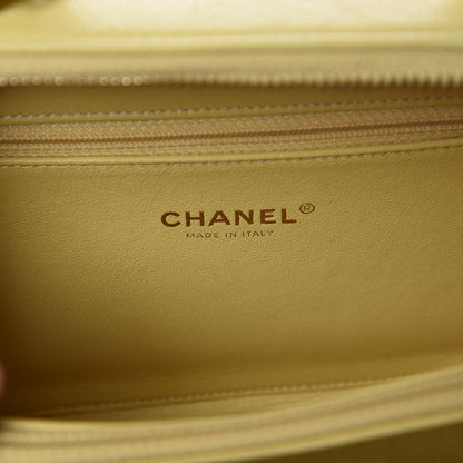 Chanel Caviar Quilted Medium CC Filigree Vanity Case Yellow 6 of 7