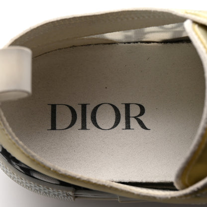 Christian Dior Technical Canvas Oblique Oblique B23 Low Top Sneakers 40 White Black 8 of 9