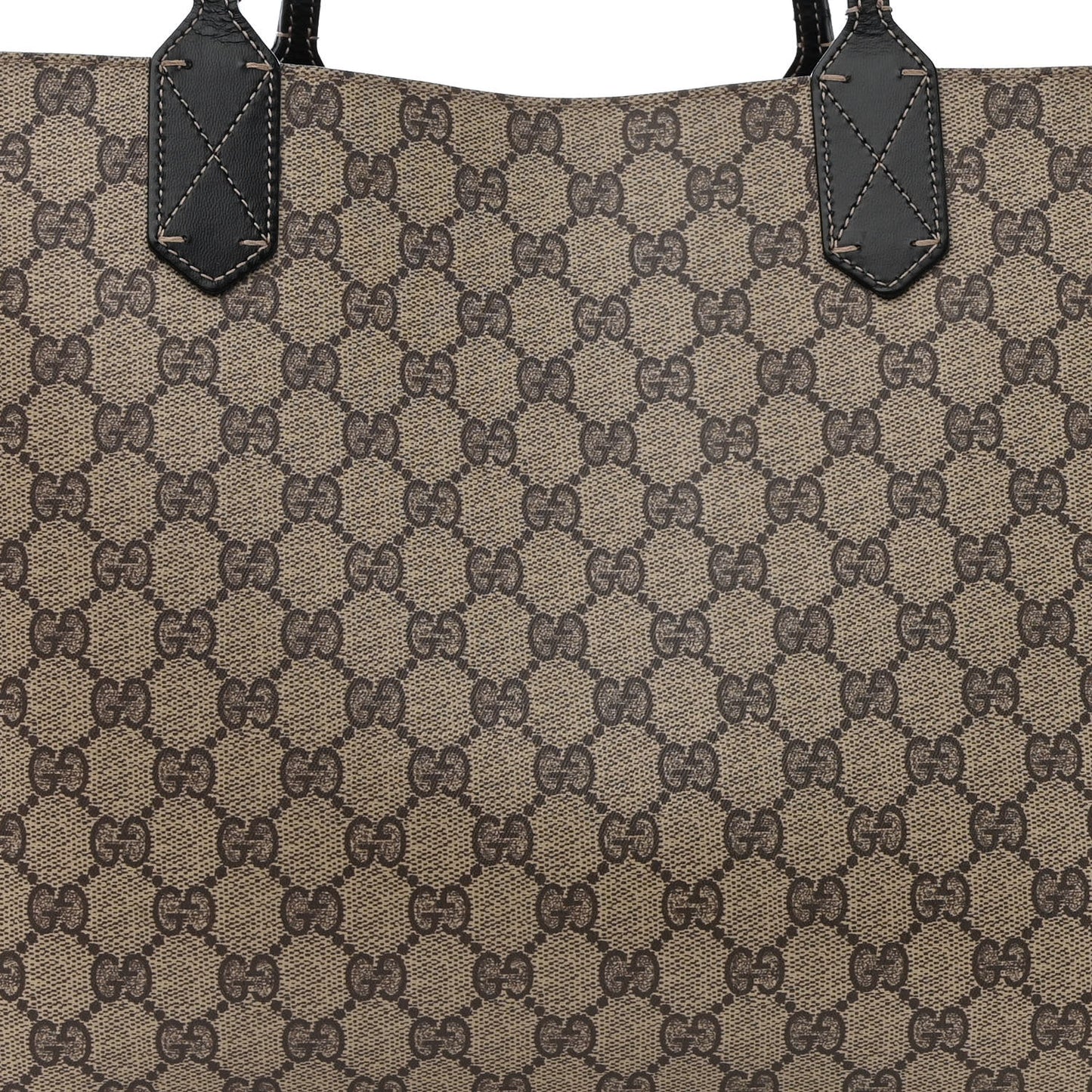 Calfskin GG Supreme Monogram Medium Reversible Tote Black