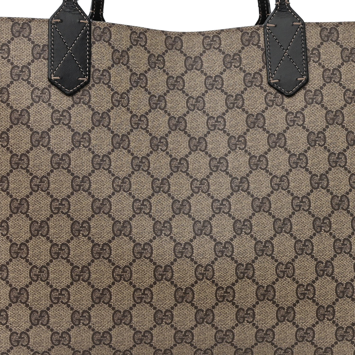 Gucci Calfskin GG Supreme Monogram Medium Reversible Tote Black 9 of 22
