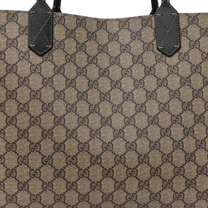 Gucci Calfskin GG Supreme Monogram Medium Reversible Tote Black 9 of 22