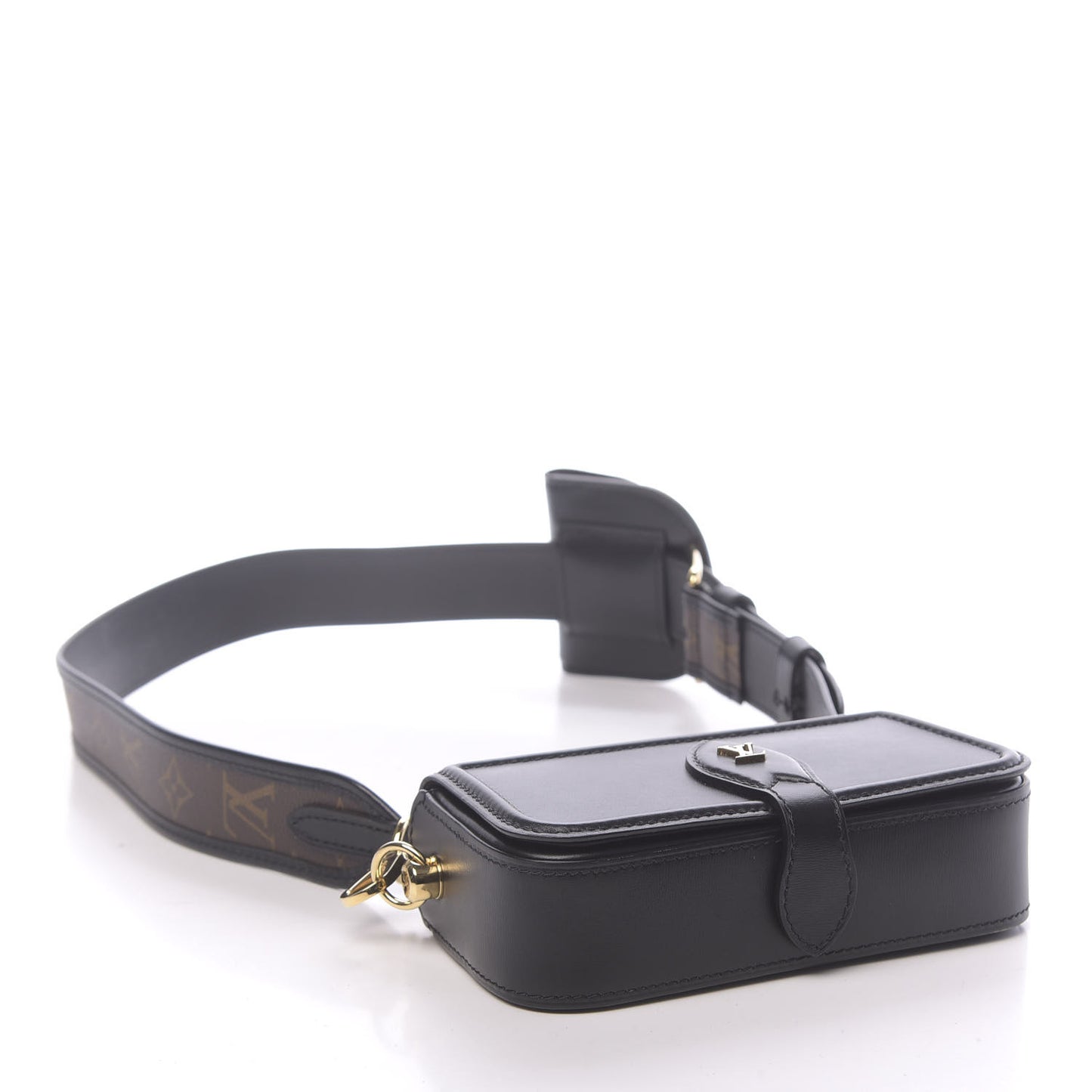 Calfskin Monogram Officier Pouch Black