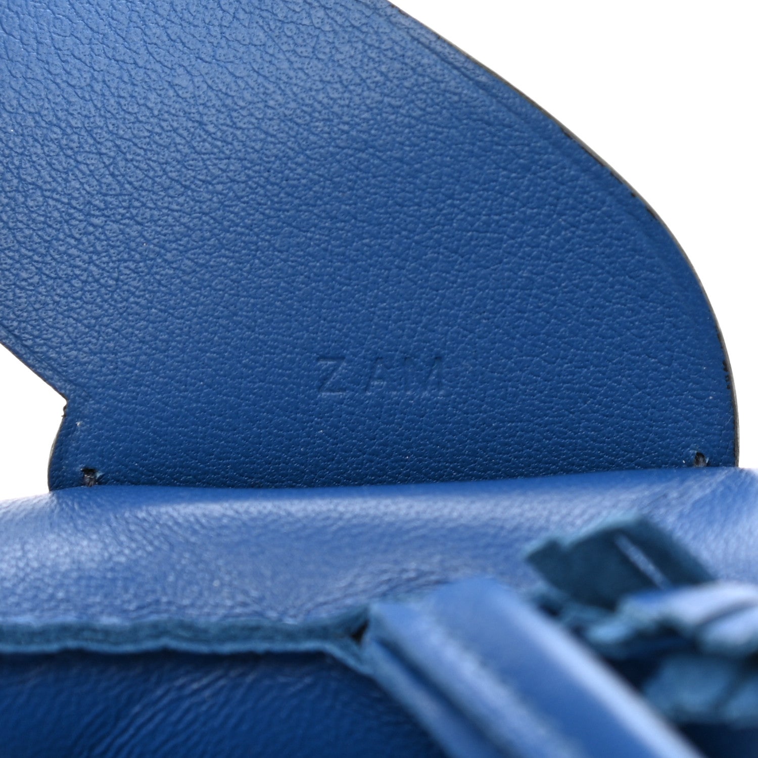 Hermes Milo Lambskin Lizard Touch Grigri Rodeo Pegase Horse Bag Charm PM Bleu France 4 of 5