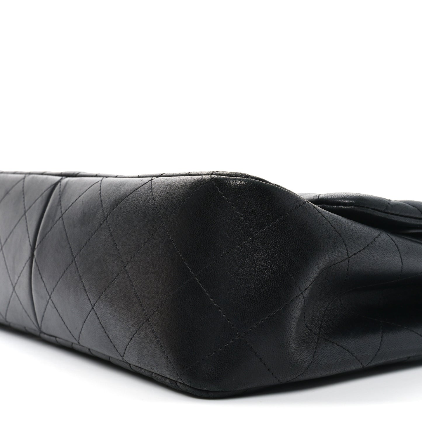 Lambskin Quilted Jumbo Double Flap So Black